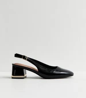 New Look Patent Faux Leather Slingback Pump