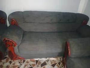 Modern Grey Fabric Sofa