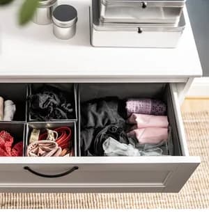 IKEA Organizer Box, Set Of 6, dark grey