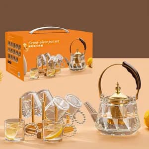 7in1 Glass Tea Pot Sets