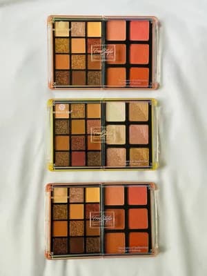 Eyeshadow, highlighter and blush pallet