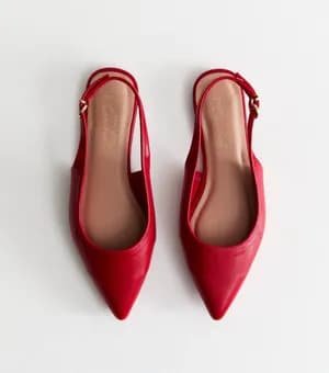 New Look point toed sling back flats