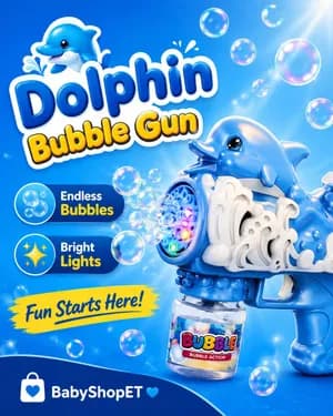 Blue Dolphin Bubble Gun
