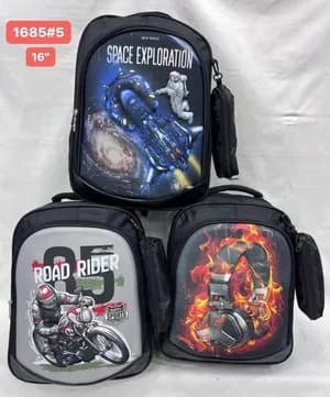 Kids school bag 16 ኢንች 3D