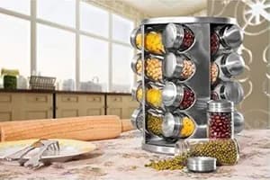 Kamenstein 16-Jar Ellington Revolving Countertop Spice Rack