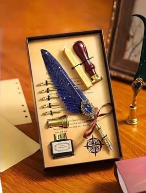 Feather Quill Pen Gift Set