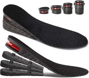 Height Increase Insoles with Air Cushion Heel