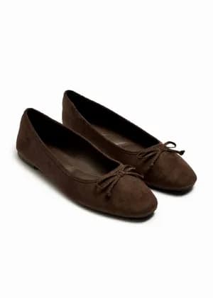 PAPAYA suede ballet Flats