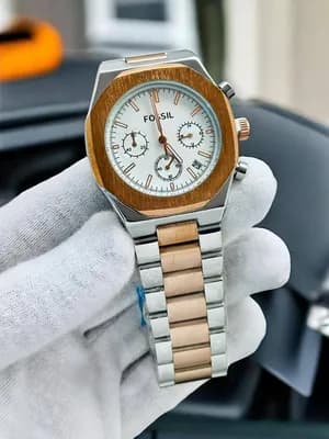 FOSSIL Two-Tone Chronograph Watch