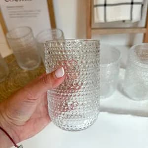 Fancy water and juice glass cup