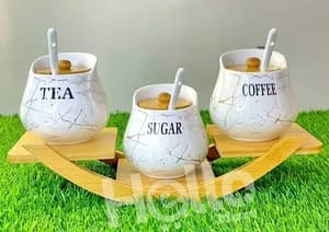 3-in-1 Tea Sugar Coffee Canister Set