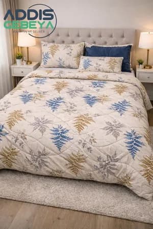 White Cotton Comfort Bedding Set