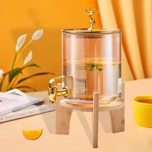 seven-piece set of beverage and juice barrels (dispensers)