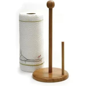 Bamboo Paper Towel and Tissue Stand