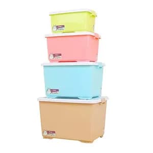 4 PCs Plastic Storage Box