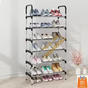 6-Layer Stainless Steel Shoe Rack