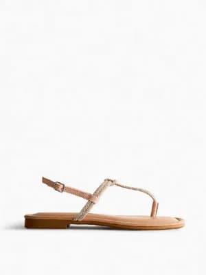 Primark diamanté toe post sandal