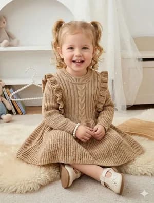Toddler girls sweater dress