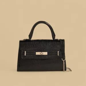 Max textured crossbody bag with detachable strap