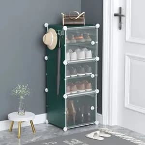 Plastic Cube Shoe Rack 6 Tier