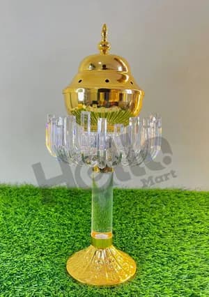 Decorative Gold Crystal Incense Burner