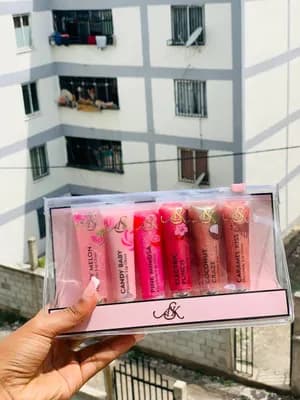 Caramel Kiss Flavored Lip Gloss Set