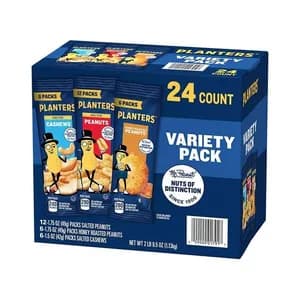 Planters Individual Variety Pack, 24 pk