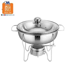 8L Double Partition Stainless Steel Chafing Dish
