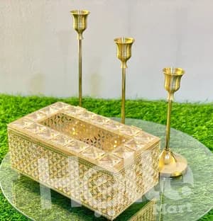 Gold Candle Holder with Candlesticks