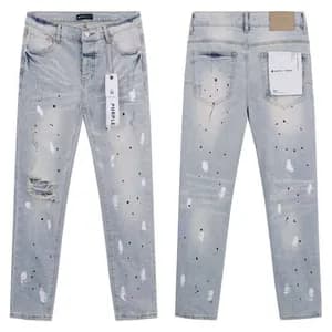 Purple Distressed Jeans
