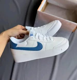 Nike Court Shot White Blue Men's Shoes