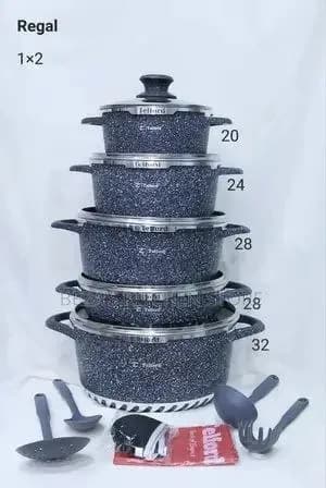 Telford Granite Cookware Set 17 Pieces