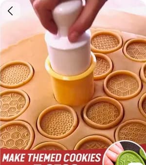 ብስኩት መስሪያ decorative punch set square 6 pc