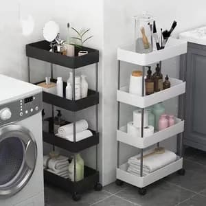 4-Layer Movable Kitchen Storage Rack
