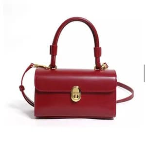 Box-shaped handbag