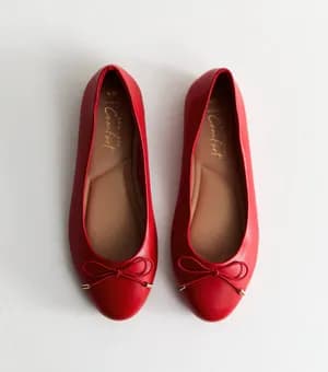 New Look wide fit bow ballerina