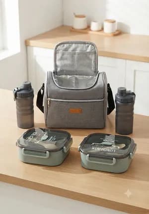 Children's Lunch Set with Bag