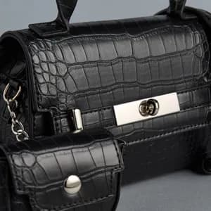 MAX Textured Satchel Bag