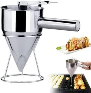 Stainless Steel Batter Dispenser with Stand