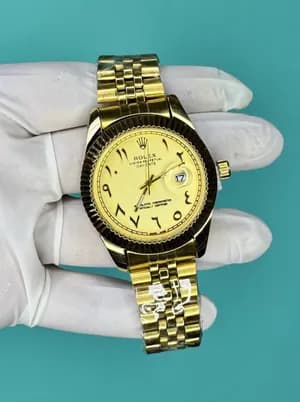 Rolex Men's Gold Metal Watch