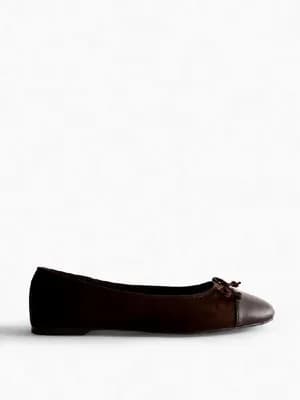 Primark Panelled Bow Ballerina Flat