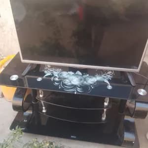32 Inch TV with Stand and Dish Receiver
