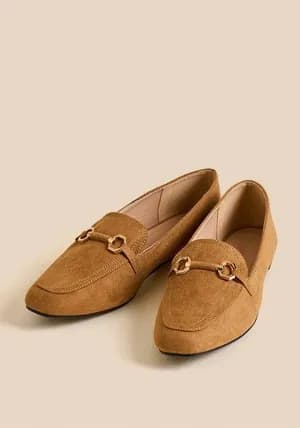 MAX Metal accent slip-on loafers