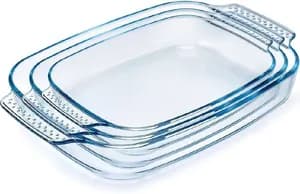 3-Piece Tempered Glass Baking Dish Set