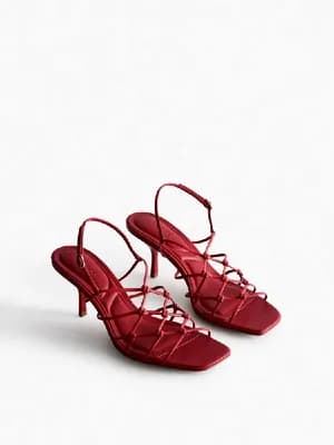 Primark The Edit Braided Stiletto Heeled Sandals