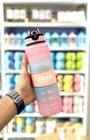 1L Water Bottle with Time Marker