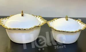 Two-Piece Decorative Serving Bowl Set