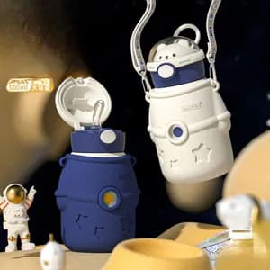 Astronaut Bear Stainless Steel Thermos Cup 500ml