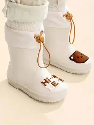 Unisex cartoon bear non slippery rain boots