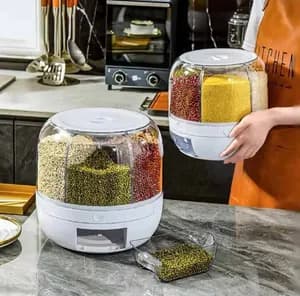 የጥራጥሬ እና የቅመማቅመም ማስቀመጫ